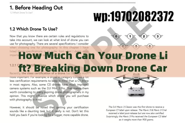 How Much Can Your Drone Lift? Breaking Down Drone Carry Weights